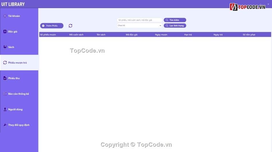Đồ án,mượn trả sách,3 lớp,quản lý mượn trả sách 3 lớp